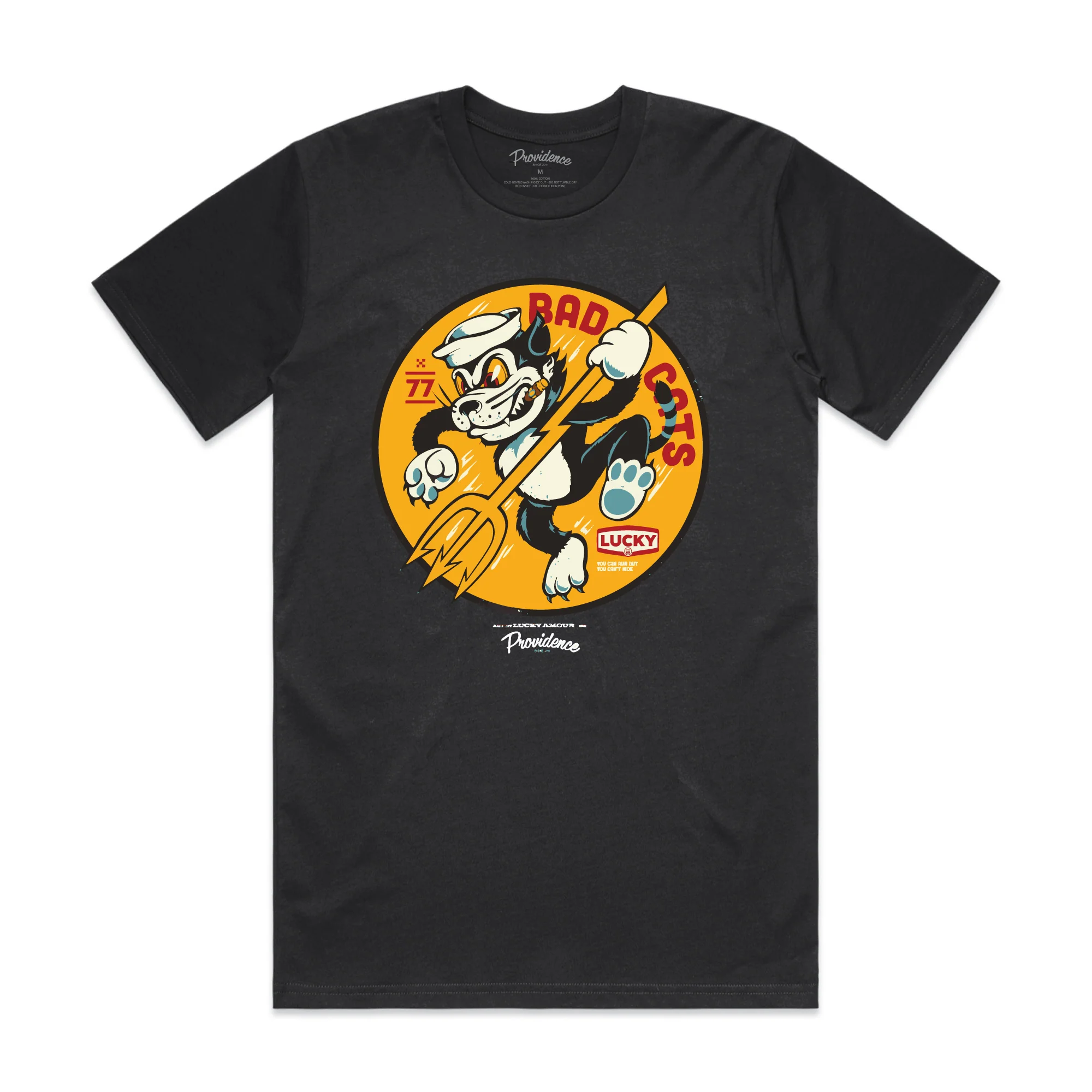Bad Cats T-Shirt - Black - Image 3